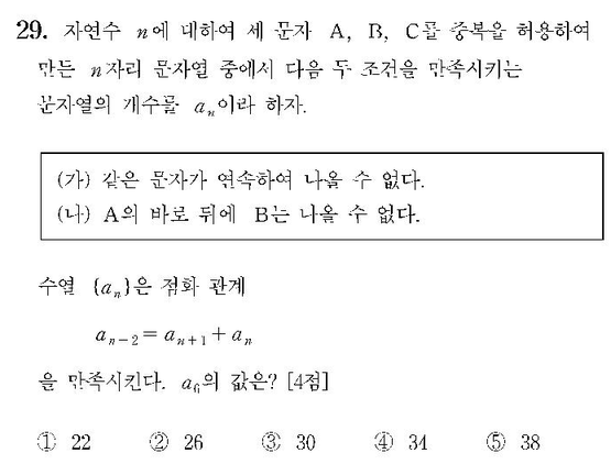 2008-수리-가형-홀수-29-이산