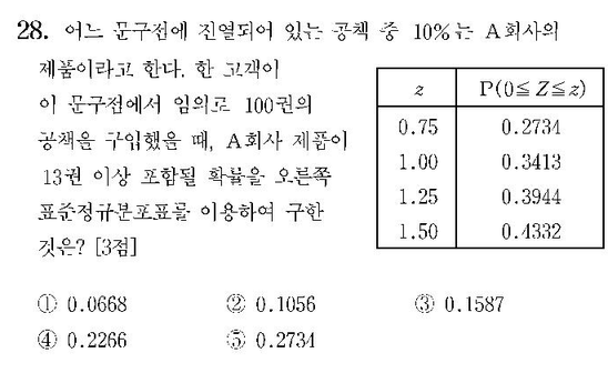 2007-수리-가형-홀수-28-확통